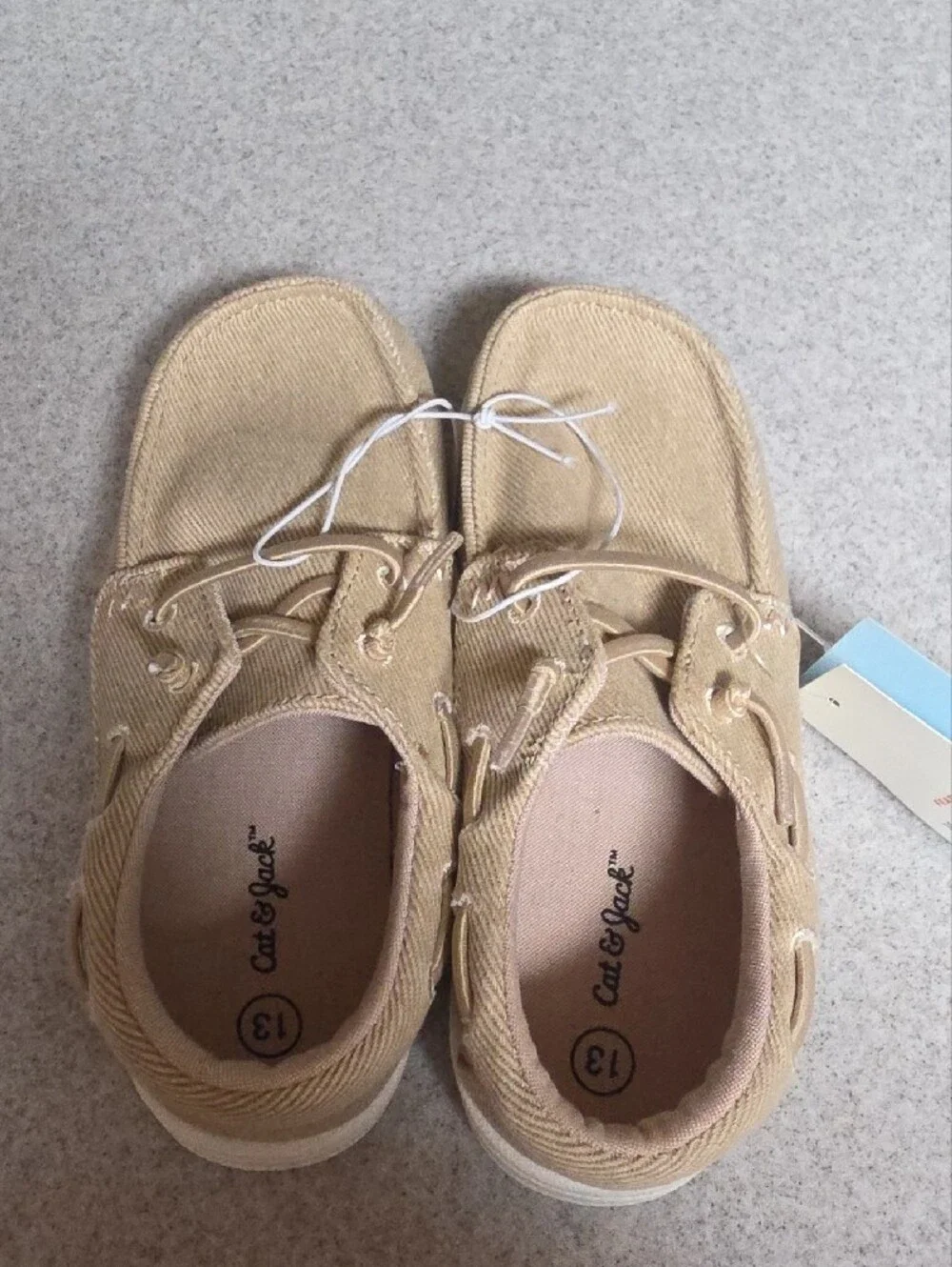 Cat & Jack Tan Canvas Moccasins for Kids